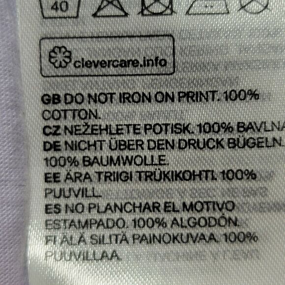 H&M The Notorious B.I.G. Graphic SS Lavender Tee - Size XXL* Regular Fit - Picture 7 of 7